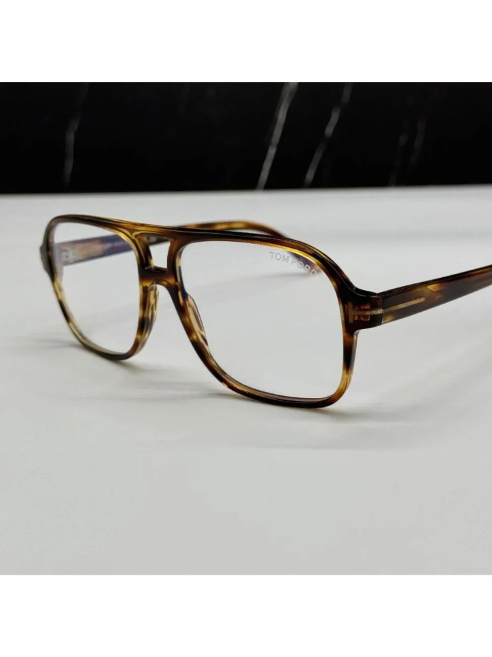 NEW TOM FORD TF6058 055 HAVANA MEN AVIATOR EYEGLASSES TOM FORD FT6058 055